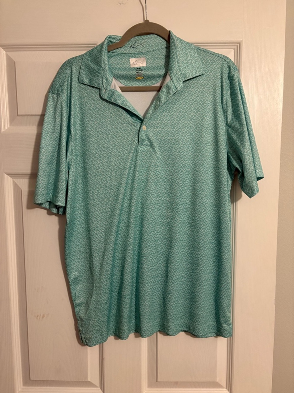 Greg Norman Collection Men's Mint Green Short Sleeve Polo